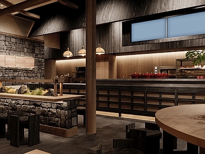 复古侘寂茶餐厅 山野 糖水 店