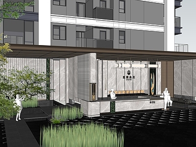 现代其他景观小建筑 微客厅会客厅 亲水平台 条形廊架 卡座 休闲空间