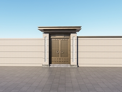 新中式小公建 自建房大门