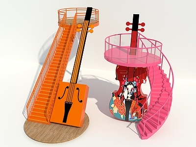 娱乐器材 网红打卡楼梯 网红美陈 网红打卡乐器