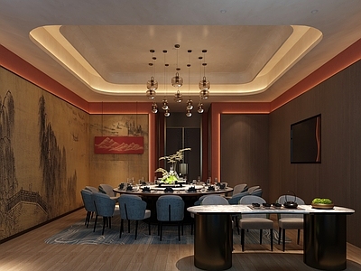 新中式中餐厅 中餐包间