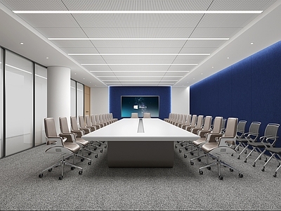 简约现代会议室 科技会议室 简约共享会议室 共享办公室