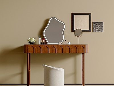 中古妆台妆凳 梳妆台 梳妆椅 化妆镜 梳妆台摆件 化妆品