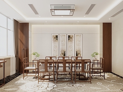 中式茶水间 中式茶室 茶水间