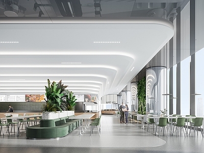 现代食堂 员工餐厅 现代员工餐厅 食堂