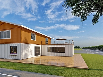 工业现代风格建筑 集装箱建筑