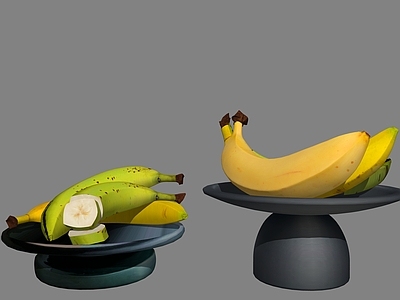 水果蔬菜 果盘 香蕉 碟子