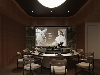 现代新中式酒馆 餐厅包间