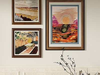 欧式复古挂画 书房挂画 客厅挂画 玄关挂画 办公室挂画