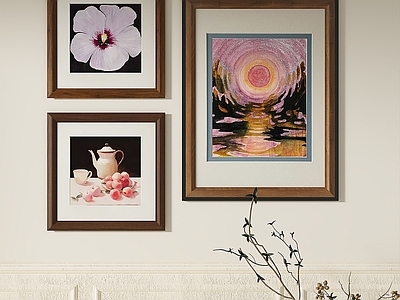复古简欧挂画 书房挂画 茶室挂画 客厅挂画 玄关挂画 办公室挂画