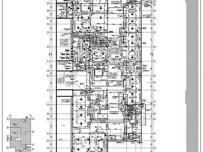 通风系统 中学图书馆音乐厅 施工图