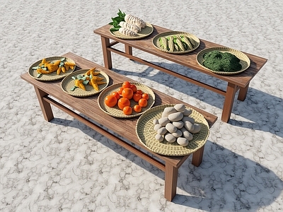 水果蔬菜 蔬菜 后厨配景