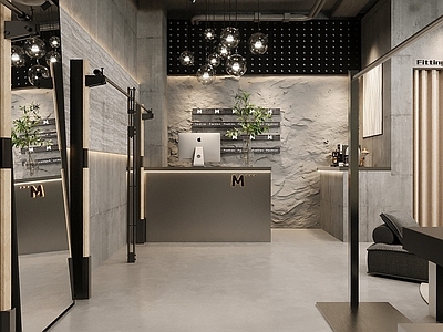 现代工业服装店 女装店