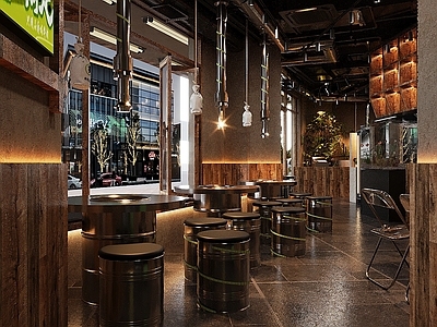 工业烧烤店 山野风烤肉店