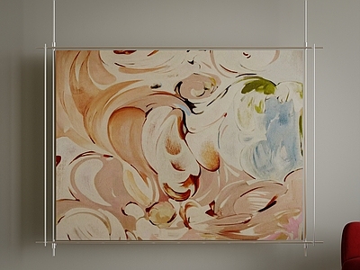 现代奶油挂画 油画 客厅挂画 玄关挂画 挂画 艺术挂画
