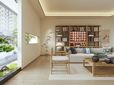 新中式原木珠宝店 新中式珠宝店 原木玉器店 禅意玉器店