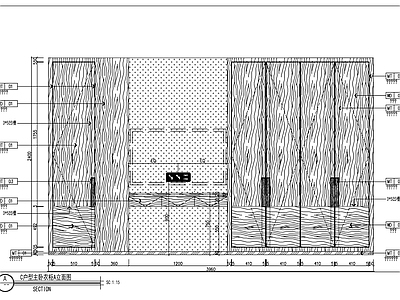 柜体节点 电视柜衣柜节点 施工图