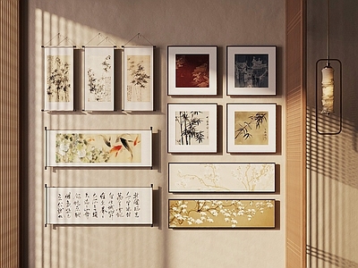 新中式挂画 茶室挂画 书房挂画 装饰画 新中式挂画