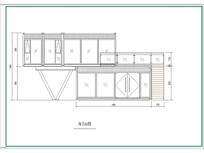 现代其他建筑 网红集装箱 管理费 咖啡吧 施工图