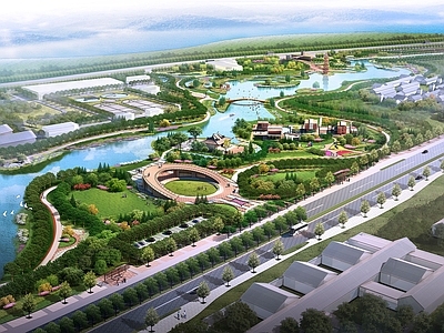 现代其他景观构筑 景观建筑 挑台 覆土建筑