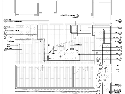 现代新中式庭院 私家庭院 仿古建筑 庭院景 施工图