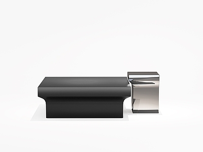 意式现代几类组合 方形镜面茶几组合 现代意式茶几