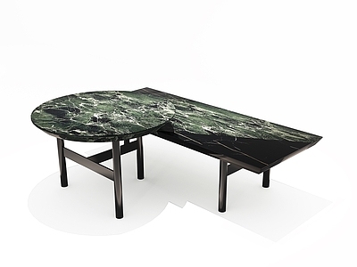 意式轻奢几类组合 石材茶几组合