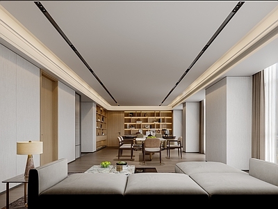 新中式现代董事长办公室 董事长办公室 经理办公室 接待室