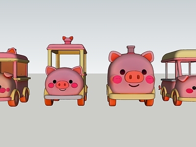 玩具 小猪观光车 玩具汽车 卡通玩具