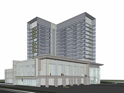 现代酒店建筑 现代风格酒店 公寓办公loft