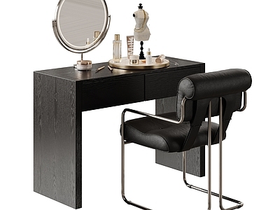 意式轻奢妆台妆凳 书桌 单椅 休闲椅 饰品摆件 化妆镜