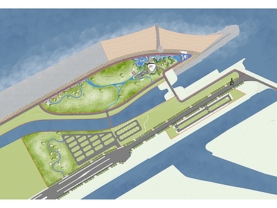 露营 海滨房车营地 海滨公园 露营野营 网红打卡点 施工图