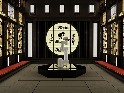 日式其他娱乐室 日式小屋 武士刀