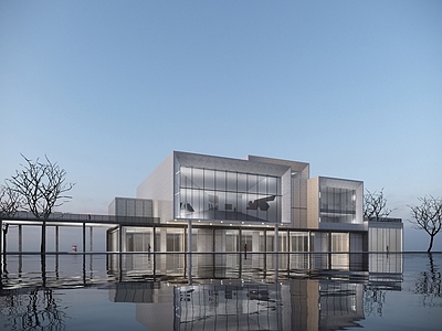 现代其他公共建筑 现代美术书馆 现代展示展览中心 小型办公 会展中心 文化馆