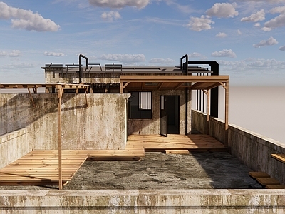 现代公寓 天台小公寓 废弃小屋