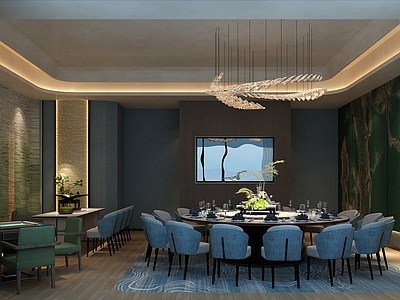 新中式中餐厅 中餐包间