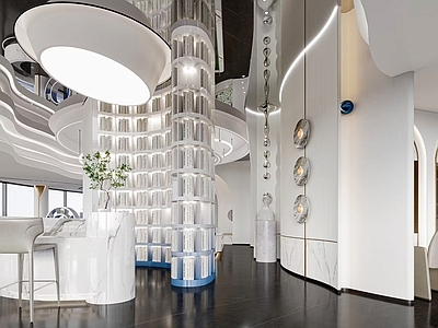 现代售楼处 售楼部 休息区