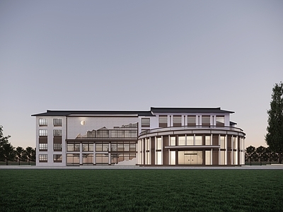 新中式其他公共建筑 新中式游客接待中 展示展览馆 新中式酒店 新中式文化中心