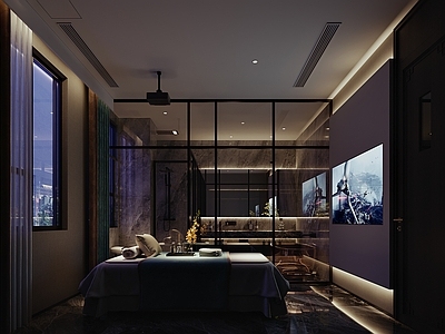 新中式足浴店 新中式足浴店 按摩床