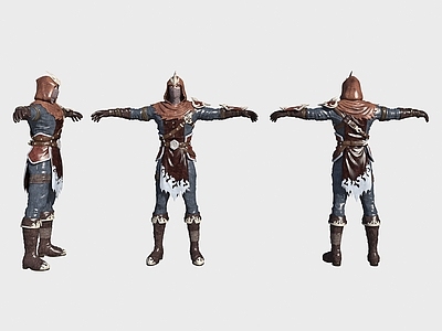 虚拟人物 战士 中世纪武士人物