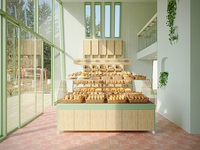 现代甜品面包店 蛋糕店 面包店 咖啡店