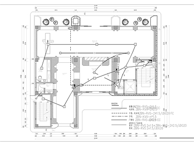 疏散照明系统 酒店大堂应急照明 施工图