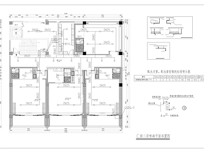 其他给排水 现代酒店餐厅给排 施工图