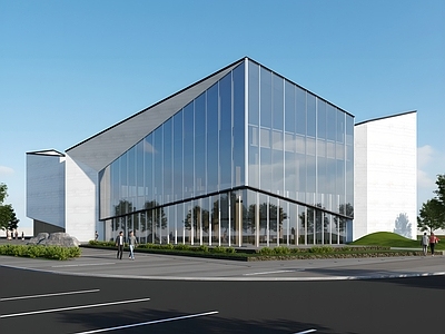 现代售楼处建筑 现代售楼处建筑 现代示范区 现代方形售楼处 现代轻奢售楼处 售楼处展厅