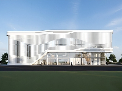 现代售楼处建筑 现代售楼处建筑 现代方形售楼处 现代轻奢售楼处 售楼处展厅 现代示范区