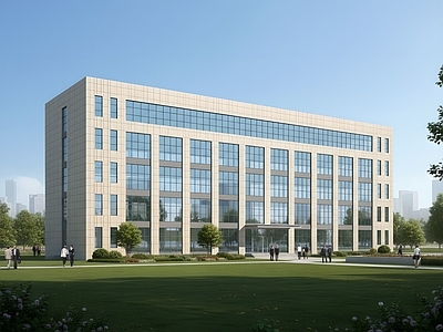 现代产业园办公楼 现代多层办公楼 现代产业园办公楼 多层办公楼 总部办公 现代办公