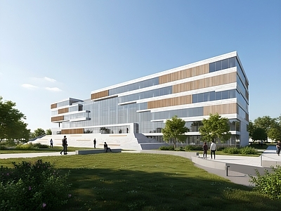 现代图书馆建筑 现代图书馆 学校图书馆 现代文化馆 现代展览馆 现代简约美术馆