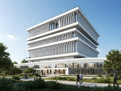 现代图书馆建筑 现代图书馆 学校图书馆 现代文化馆 现代展览馆 现代简约美术馆