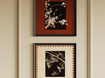 法式复古挂画 法式复古挂画 中古挂画 装饰画
