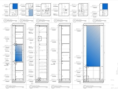 现代家具图库 酒柜大样图 施工图